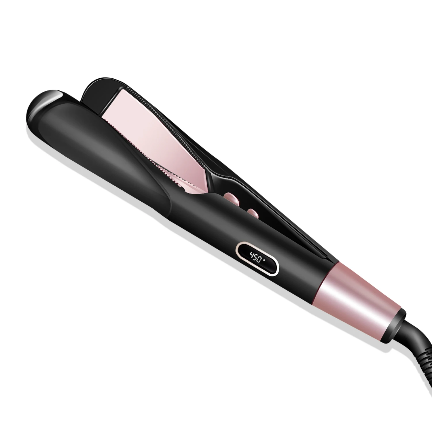 

2 in 1 Hair Curler Straightener Iron Professional Spiral Wave Flat Ceramic Curling Irons Crimp Straightening Hair Styling Tools