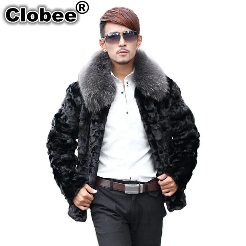 Мужская зимняя куртка из искусственного меха норки 2020 мужская с воротником