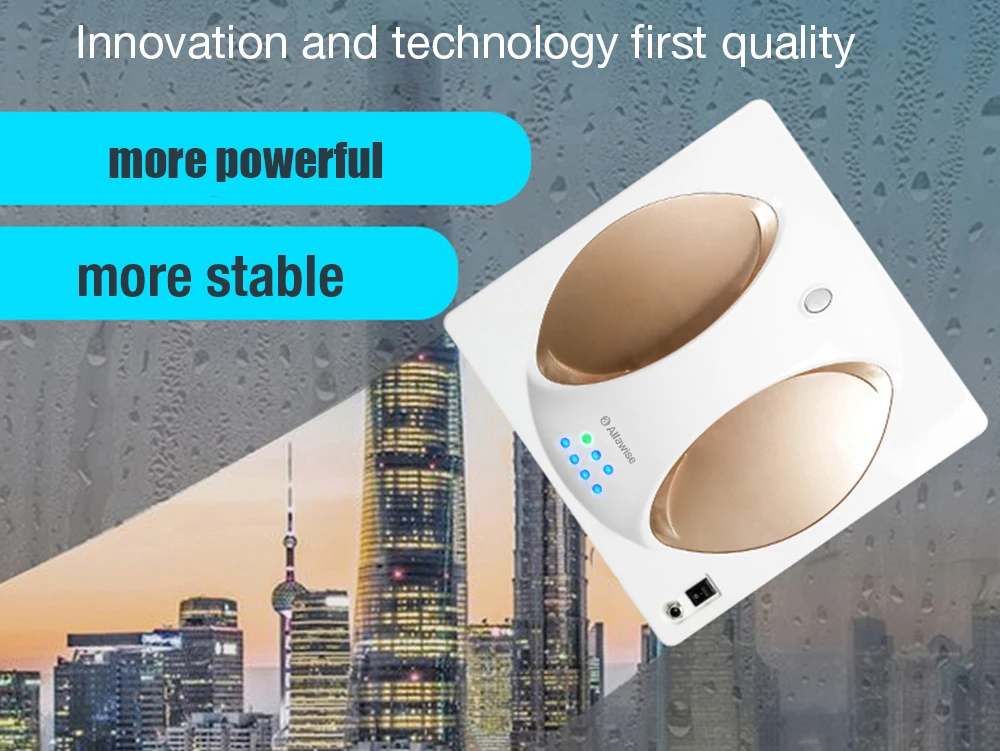 Alfawise WS-960 умный робот-пылесос для окон, снаружи/на верхнее стекло, 4 ЖК-дисплея, вращающийся на 360 градусов, робот для уборки с дистанционным управлением