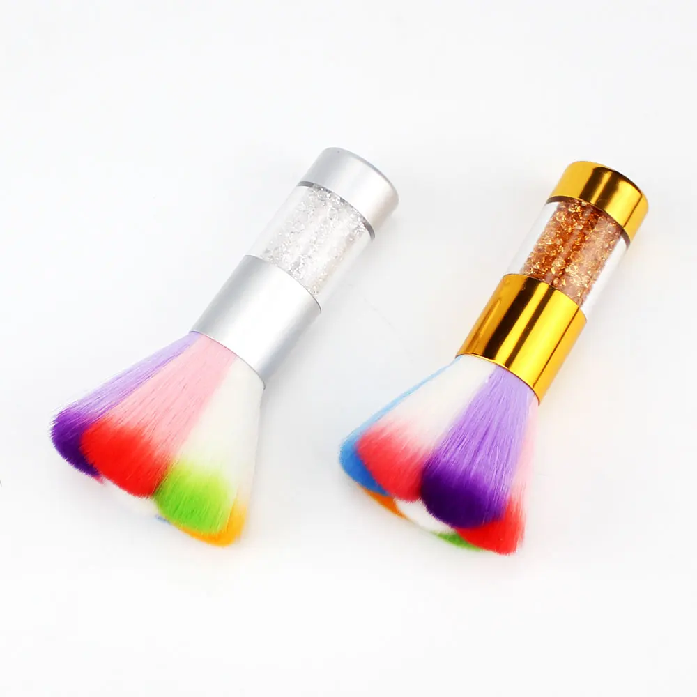 1 Pc Rainbow Cleaners Nail Art Brushes For Dust Collector Nails Professional Equipment Manicure Vacuum Cleaning Brush Tools | Красота и