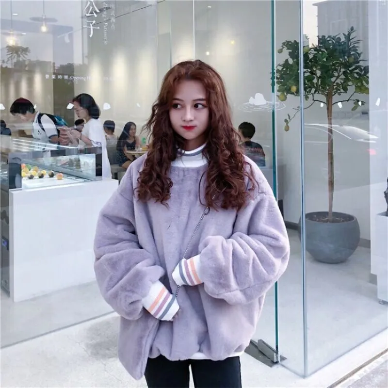 Куртка bf Женская бархатная с высоким воротником и плюшевой отделкой | одежда