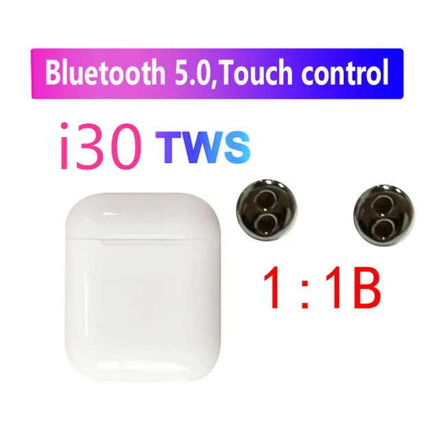 quality B I30 TWS Беспроводные Bluetooth 5,0 наушники 1:1 реплика может отдельно использовать с микрофоном PK i20 i10 i12 i60 W1 чип для iPhone Android - Цвет: quality B