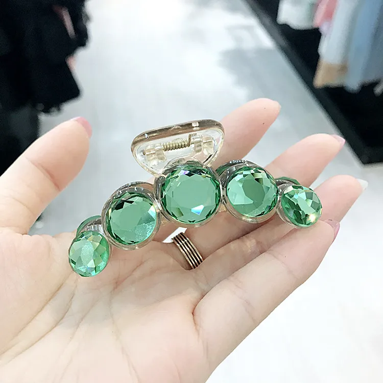 Элегантные хрустальные жемчужные Когти для волос женщин аксессуары цветок