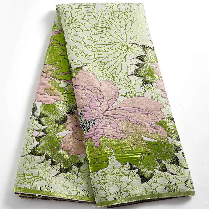 

Zhenguiru High Quality African Lace Green Fabric Gilding French Tulle Lace Embroidery Fabric Nigerian Wedding Women Dress A 2485