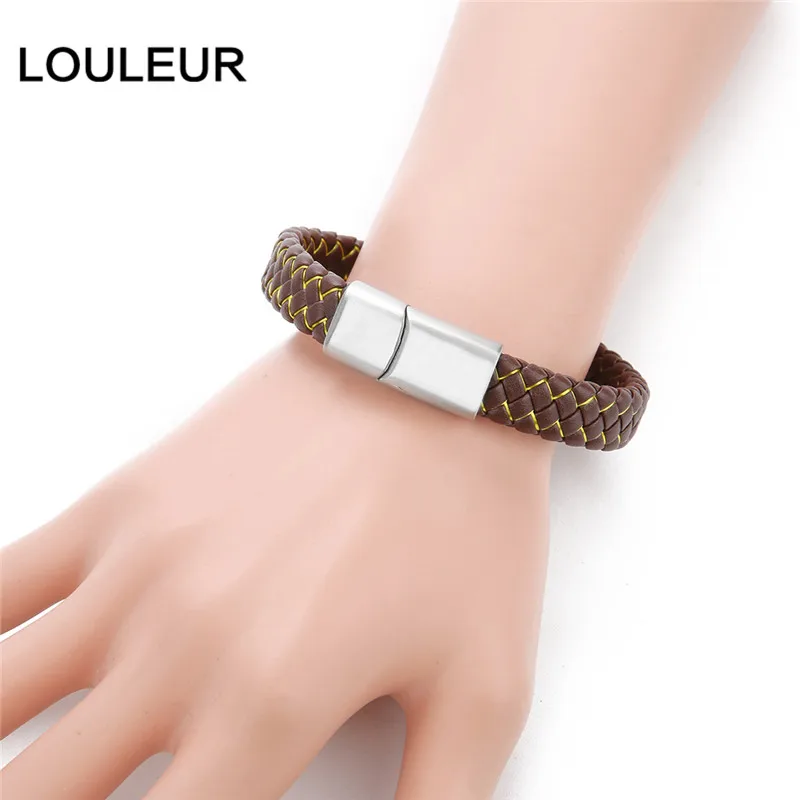 Плетеный кожаный шнур LOULEUR 12 мм