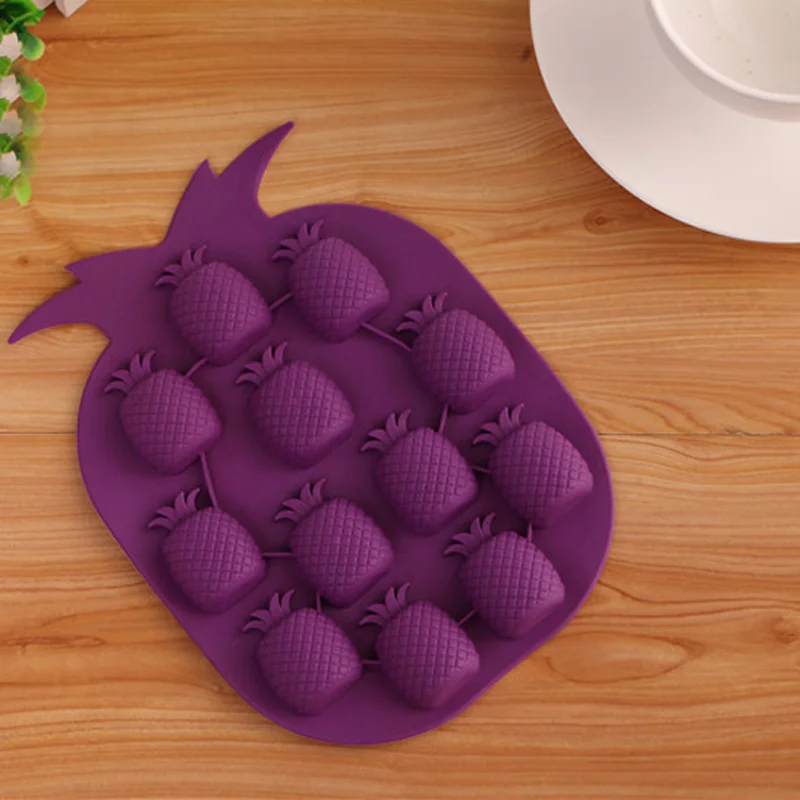 1 чехол из поликарбоната и силикона с узором ананас форма кубика льда для бара