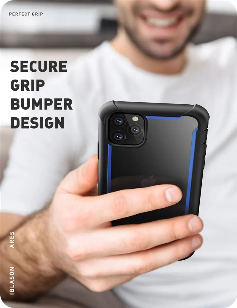 Для iPhone 11 Pro Max чехол 6,"( выпуск) i-BLASON Ares полный корпус Прочный Прозрачный бампер крышка со встроенной защитной пленкой