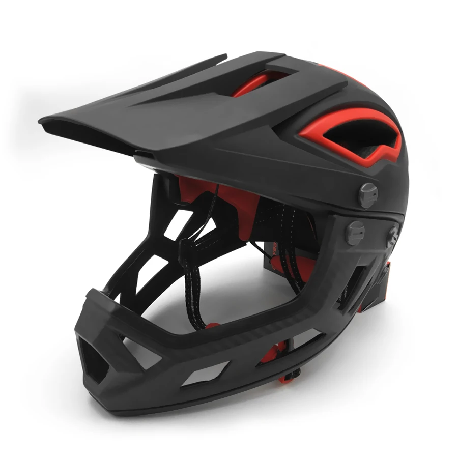 Red Bicycle Helmet Mtb Full Face 