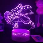 Аниме Demon Slayer Agatsuma Zenitsu рисунок 3D светодиодный светильник детей Детская Спальня Декор крутой Kimetsu No Yaiba лампа подарок