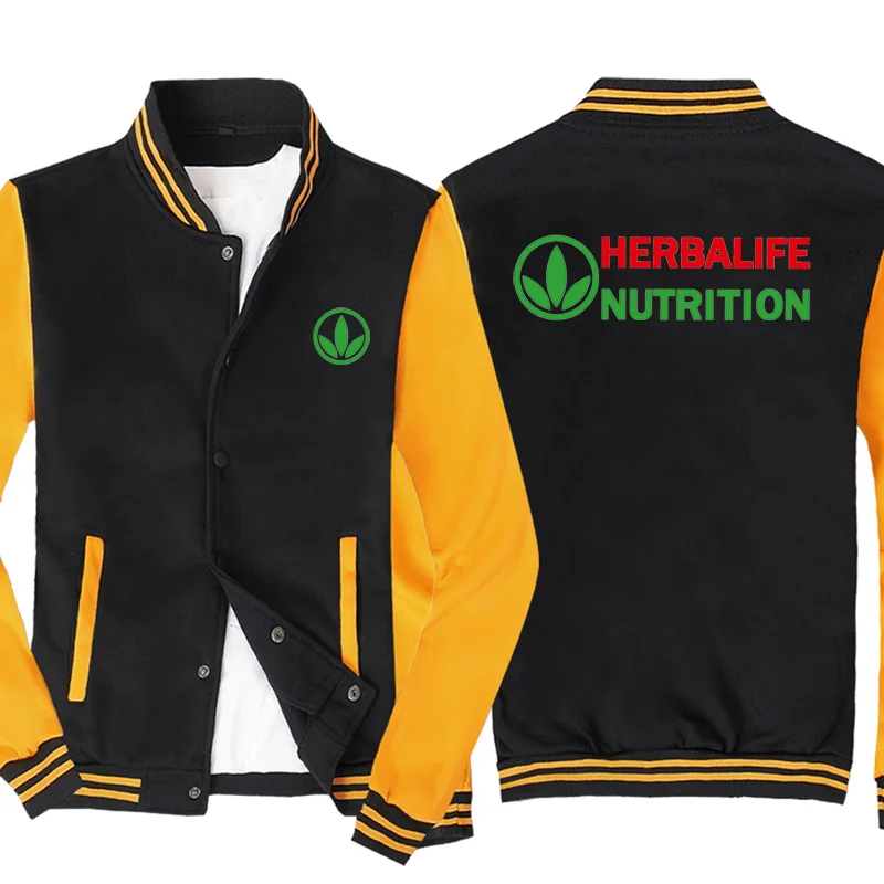

NEW Fashion Men for Herbalife Nutrition Baseball Jacket Mens Sportswear Casual Sweatshirt Hip Hop Harajuku Unisex Uniform