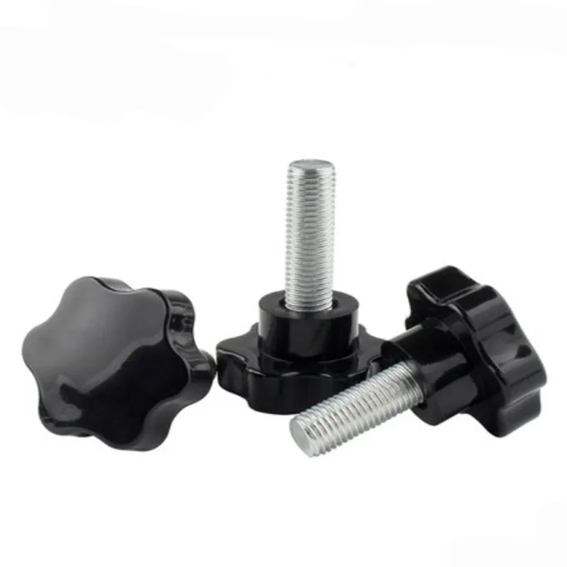 5pcs knob screw M6*12/16/20/25/30/35/40 Bakelite Hand Tighten Screw Handle Star Knob Tightening | Обустройство дома