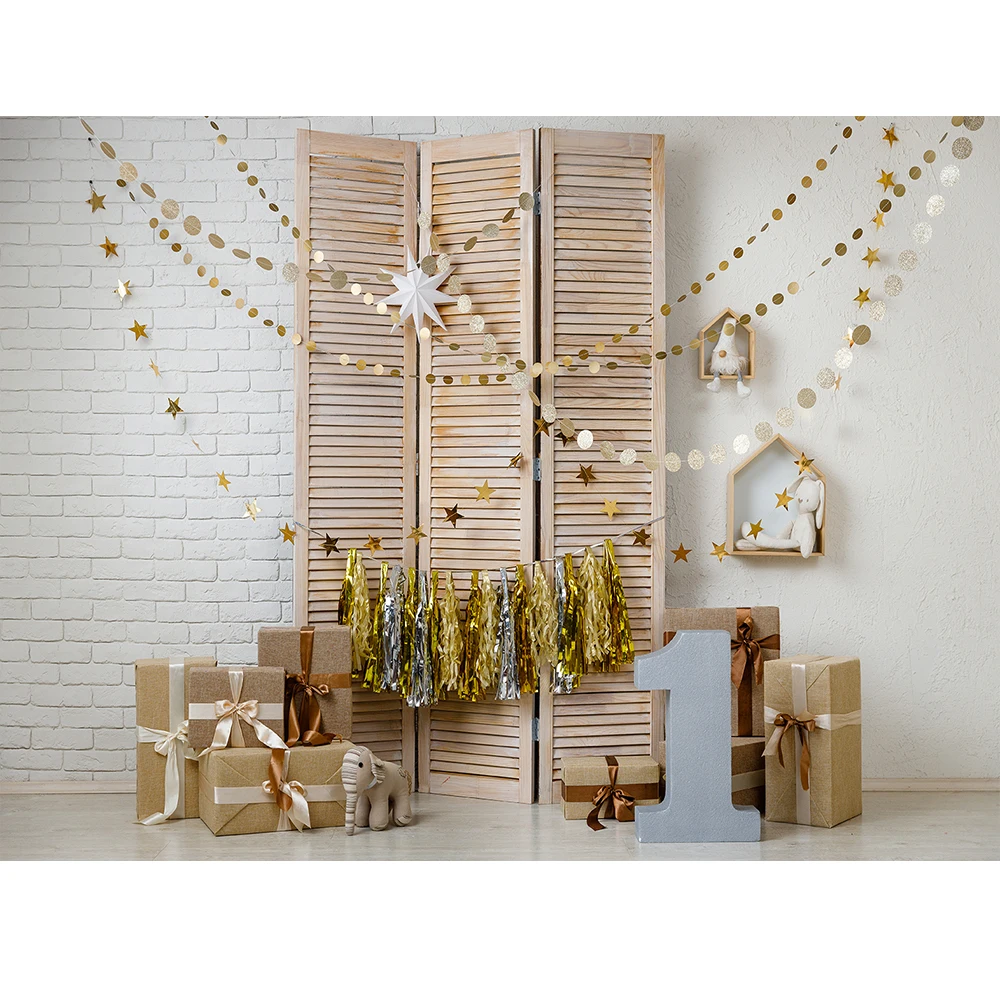 

Фоны для фотосъемки на день рождения белые кирпичные стены Детские вечерние игрушки подарок портретная фотография Фон фотосессия Фотостуд...