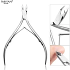 Ножницы для кутикулы из нержавеющей стали для дизайна ногтей, кусачки для маникюра, средство для удаления омертвевшей кожи, инструменты для педикюра, серебряные щипцы для пальцев ног