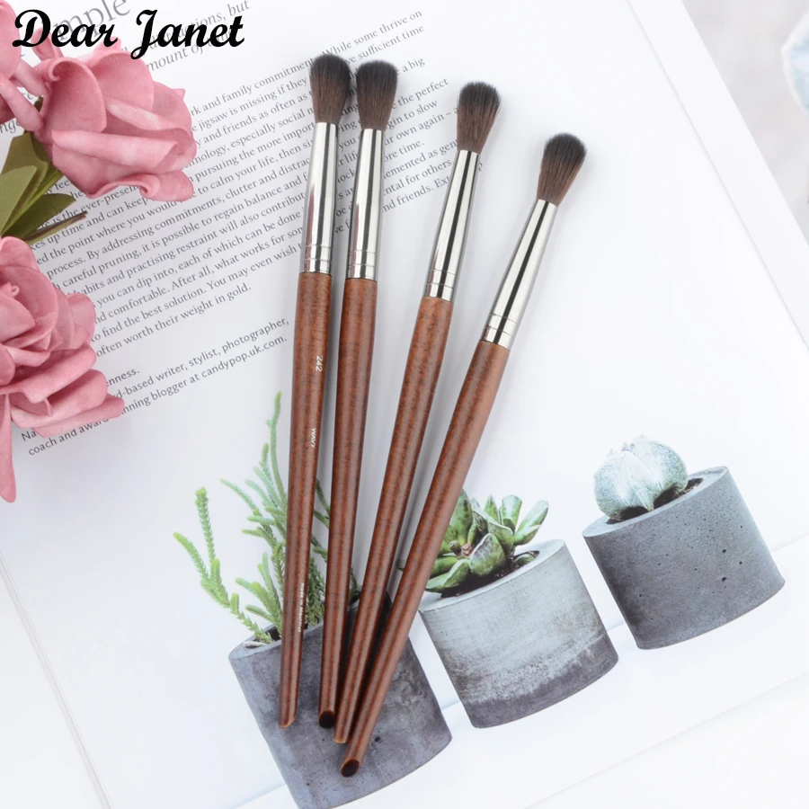 Кисть для макияжа из натурального дерева 1 шт. № 242 профессиональный инструмент