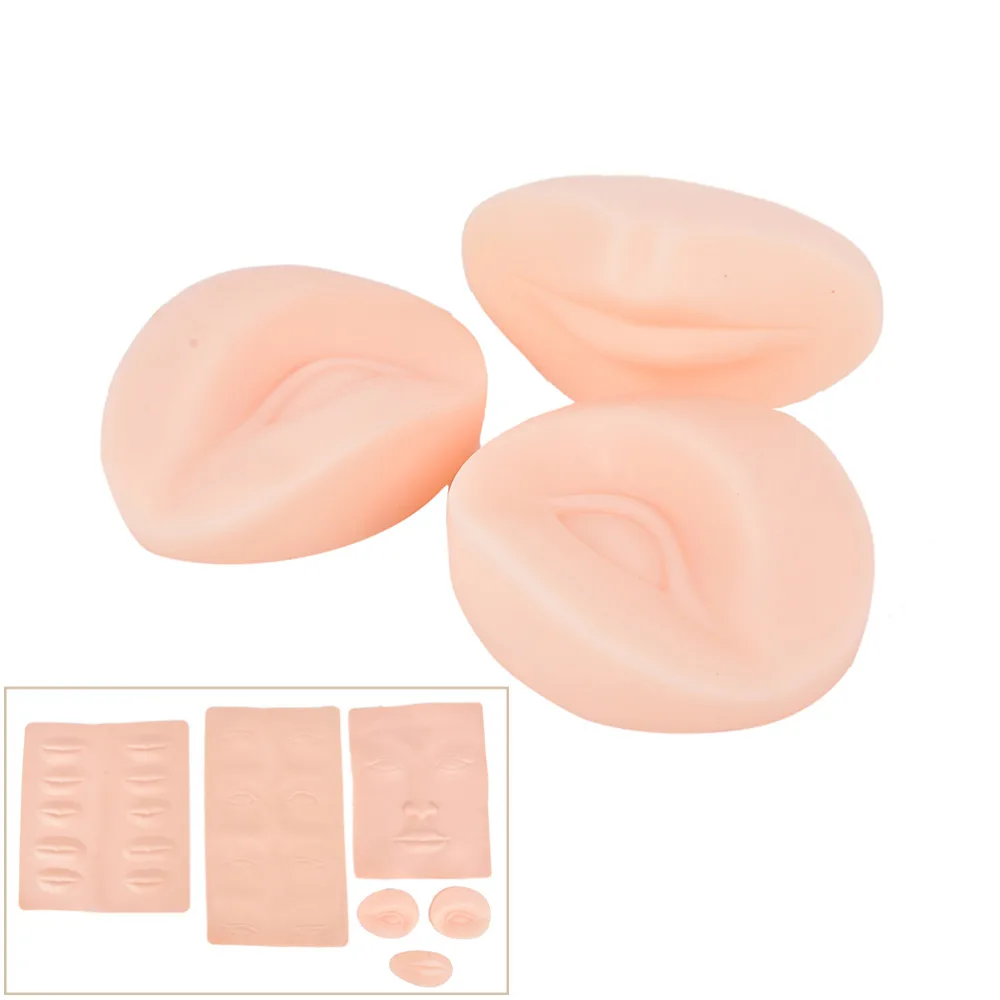 3D Силиконовый манекен для глаз губ татуировки Перманентная форма косметики