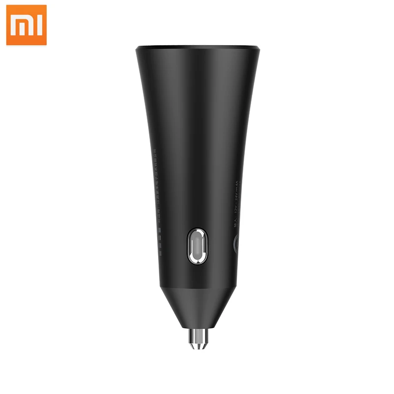 Оригинальное автомобильное зарядное устройство Xiaomi Mi быстрое 37 Вт с двумя