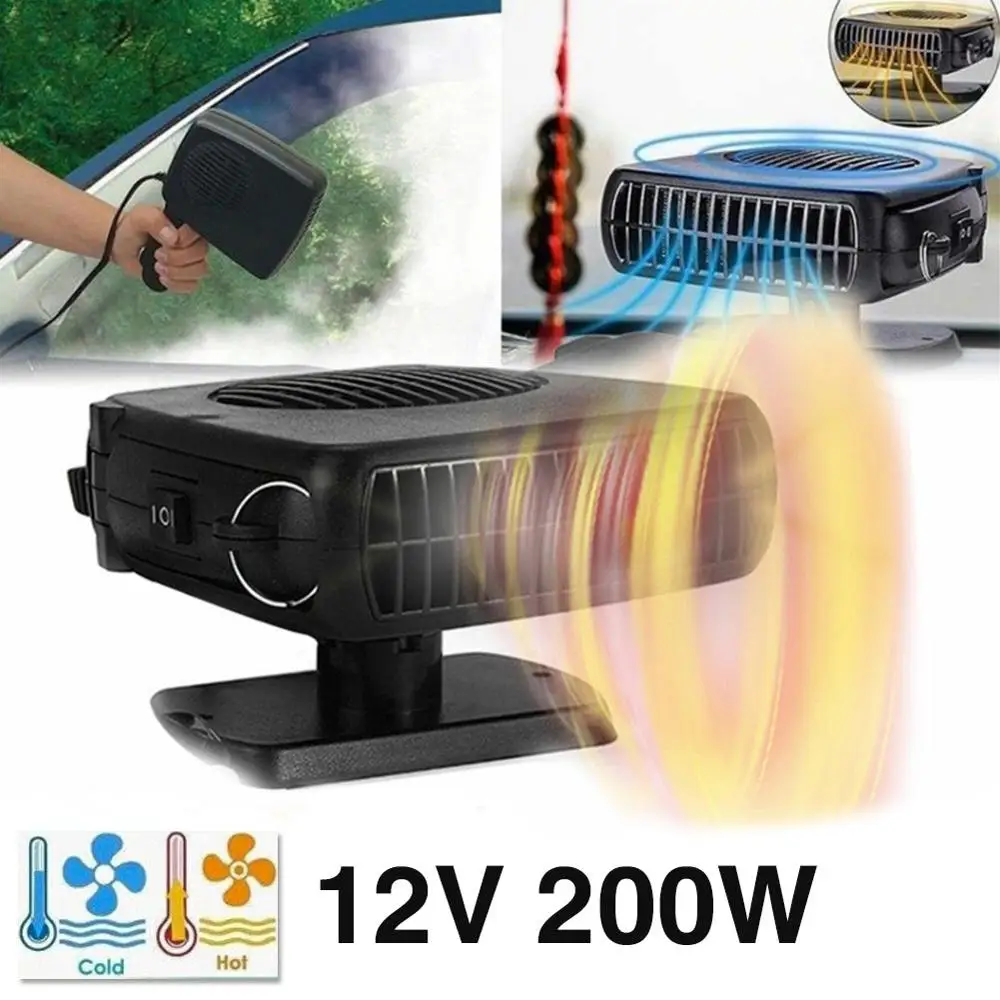 Портативный 12V/24V 200W 2 в 1 Автомобильный Керамика обогреватель радиатор Сушилка