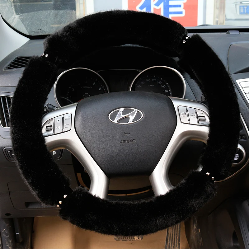 Длинный плюшевый зимний телефон теплый пушистый чехол на Автомобильное рулевое