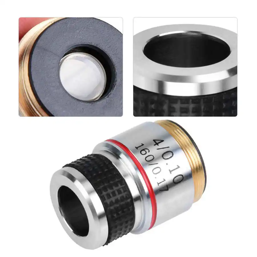 4X 185 Biological Microscope Achromatic Objectives Lens 160/0.17 Objective High Quality Observation | Инструменты