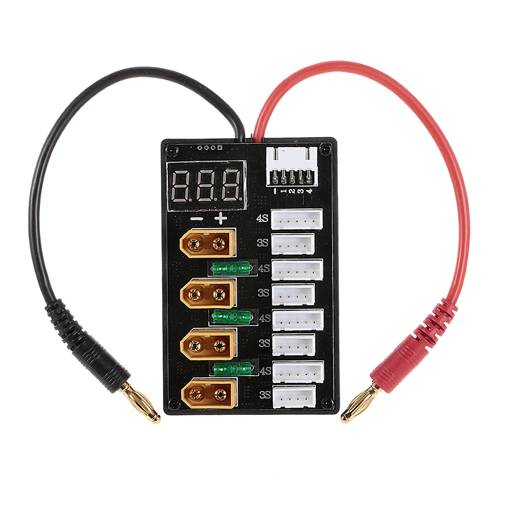 3-4S XT60 14AWG вилка параллельная зарядная плата с дисплеем напряжения для ISDT D2 Q6 SC-608