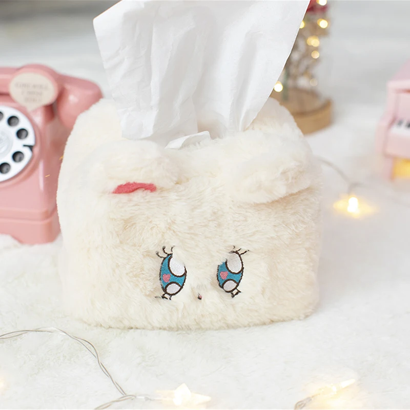 Чехол для хранения салфеток бумажная плюшевая коробка рисования|Реалистичные