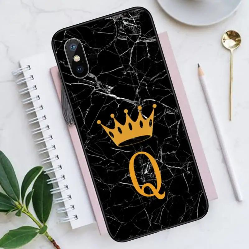

26 English letters Marble pattern Phone Cases for iPhone 11 12 pro XS MAX 8 7 6 6S Plus X 5S SE 2020 XR Luxury brand shell