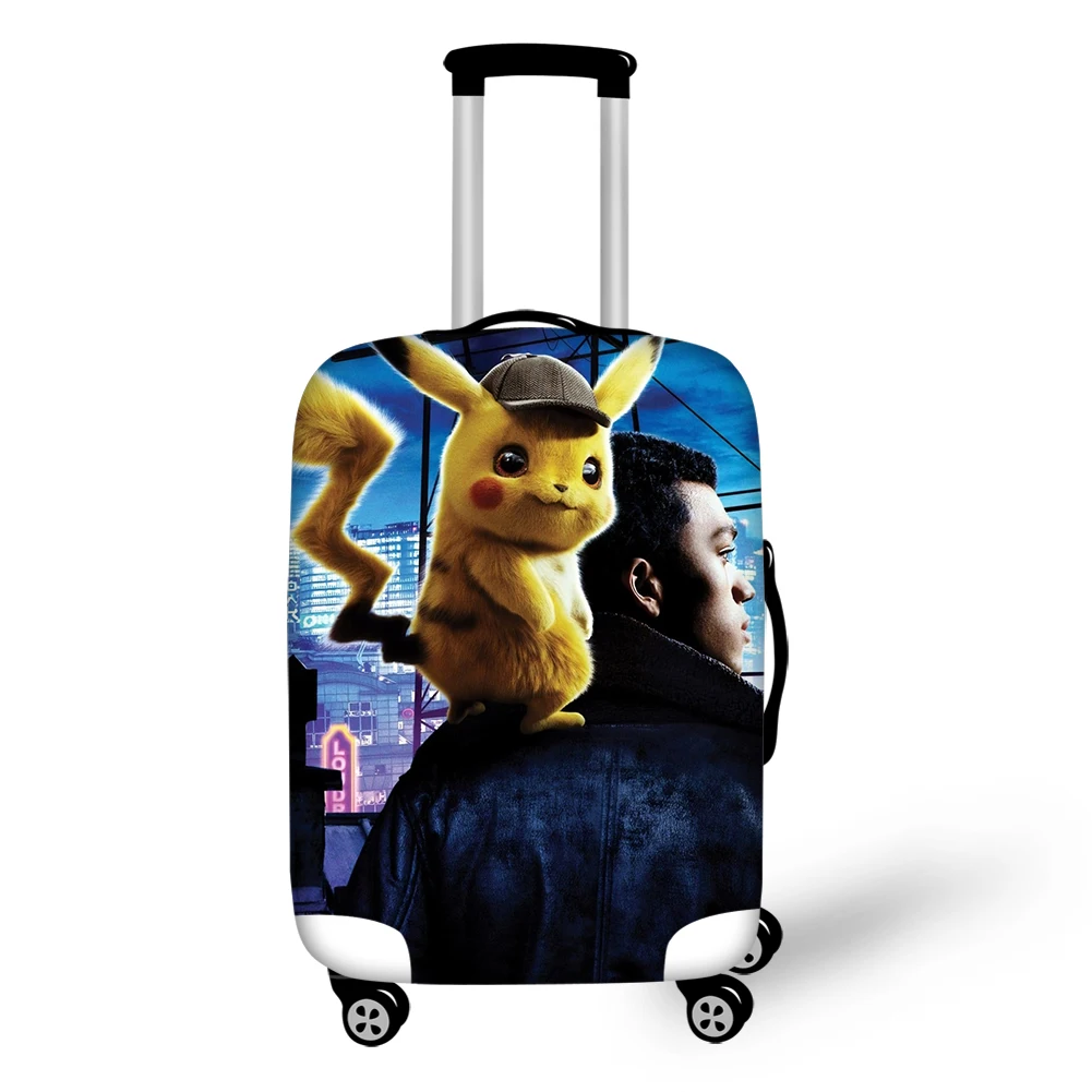 CDWX4443LMS HaoYun эластичный чехол для чемодана защитный дизайн Pokemon Пыленепроницаемый Чехол для багажа каваи Пикачу защитные аксессуары для багажа - Цвет: CDWX4443LMS