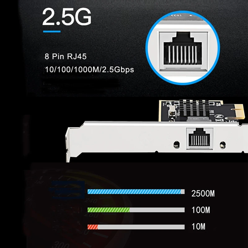 Сетевой адаптер 2 5G PCIe1X Lan Карта с Realtek8125 сетевая игровая Карта|Сетевые карты| |