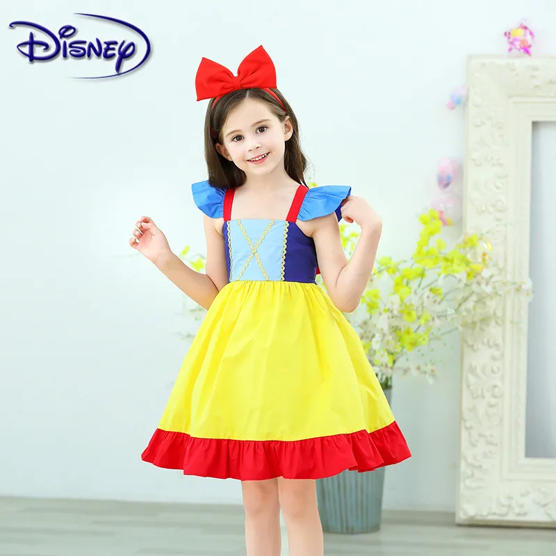 Disney Children Girl Snow White Dress for Girls Prom Princess Kids Baby Gifts Intant Party Clothes Fancy Teenager Clothing | Детская
