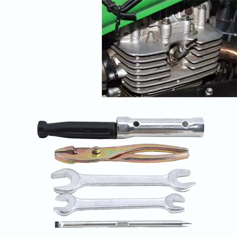 

Multifunction Motorcycle Gadgets Kits Motorcycle Tools Screwdriver Wrench Spark Plug Sleeve Electric Vehicle Tool Accessories