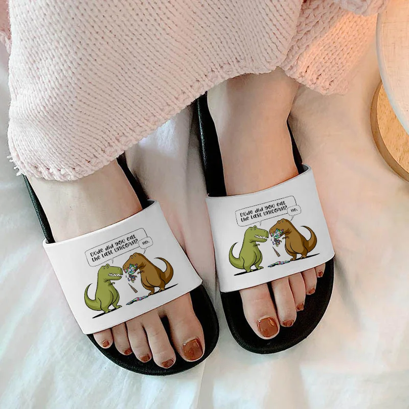 

2021 Women Pattern Slippers Outdoor Slippers Summer Beach Fashion Open Toe Printed Women's Non-slip Hipster Slides