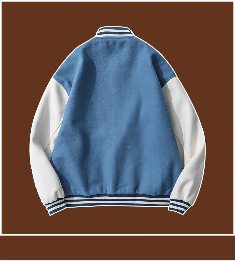 

2021 Spring Color Matching Baseball Jacket Personalized Badge Casual Couple Jacket Ins Jacket Woman Jacket Jackets for Women