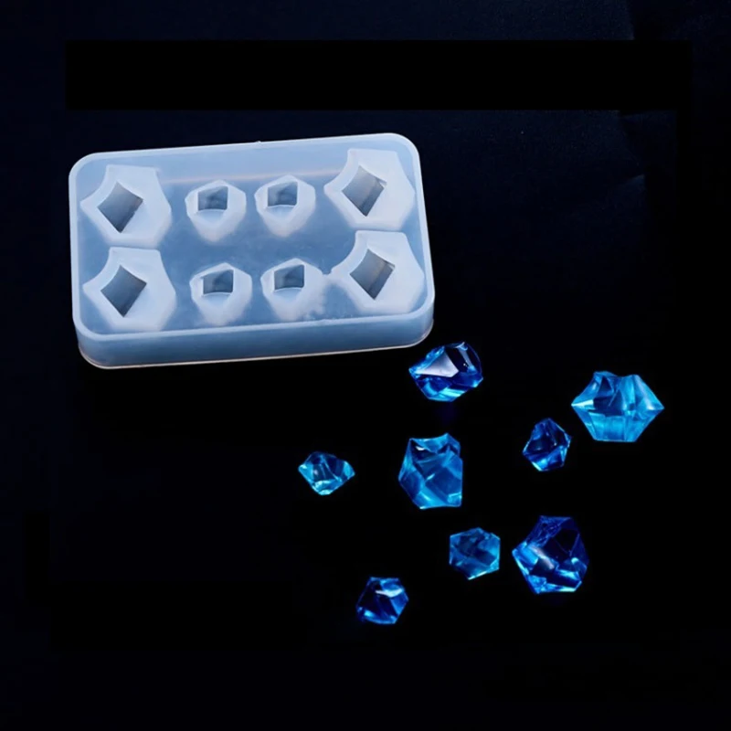 «Сделай сам» с украшением в виде кристаллов силиконовая форма льда Куб эпоксидной смолы формы для изготовления ювелирных изделий мобильны...