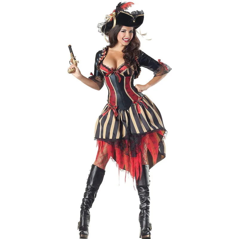 

New Pirate Halloween Female Adult Costume Cosplay Nightclub Uniform Party Night Bar DS Costume halloween costumes for women