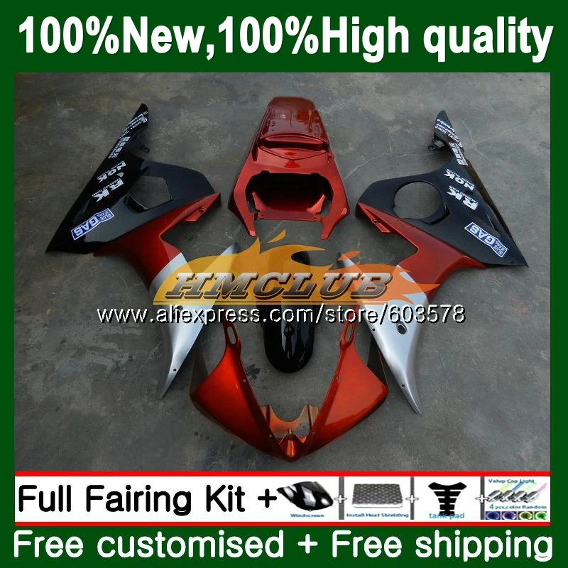

Body For YAMAHA YZF600 YZFR6S 2006 2007 2008 2009 126CL.66 Orange silver YZF-600 YZF R6 S R6S 06-09 YZF-R6S 06 07 08 09 Fairings