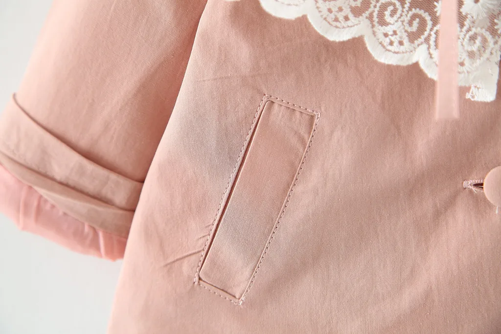 Детский плащ Одежда для маленьких девочек Однотонное ветрозащитное пальто с