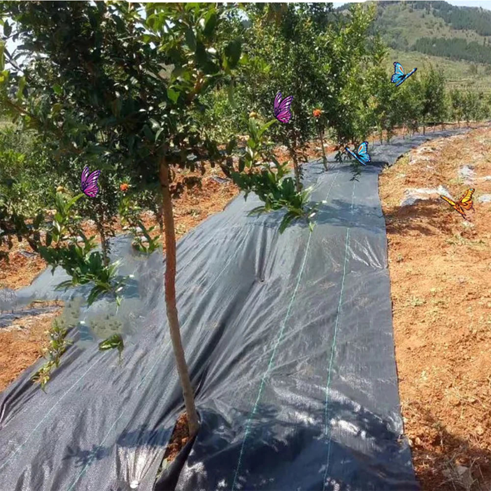 

1/5/10m Garden Weed Barrier Fabric Weed Control Agriculture Greenhouse Orchard Plant Weeding Cloth Weeding Garden Mat