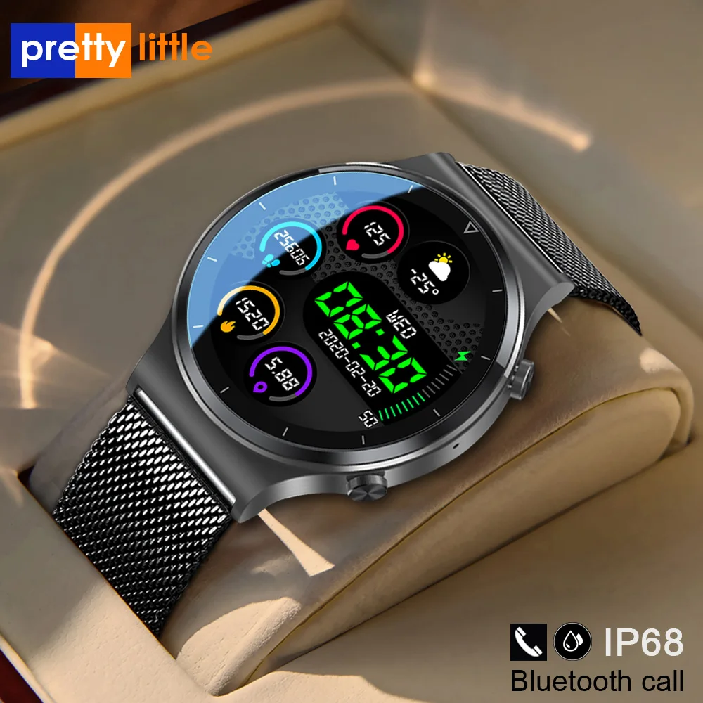 Новые смарт часы с Bluetooth вызовом мужские S 600 IP68 водонепроницаемые полный