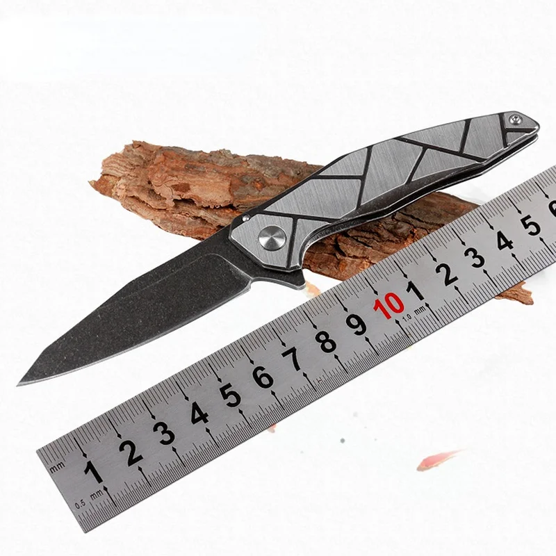 

2022 New Pocket Knife 440C Stainless Steel Blade Titanium Coating Outdoor EDC Tactical Camping Hiking Portable Folding Knife
