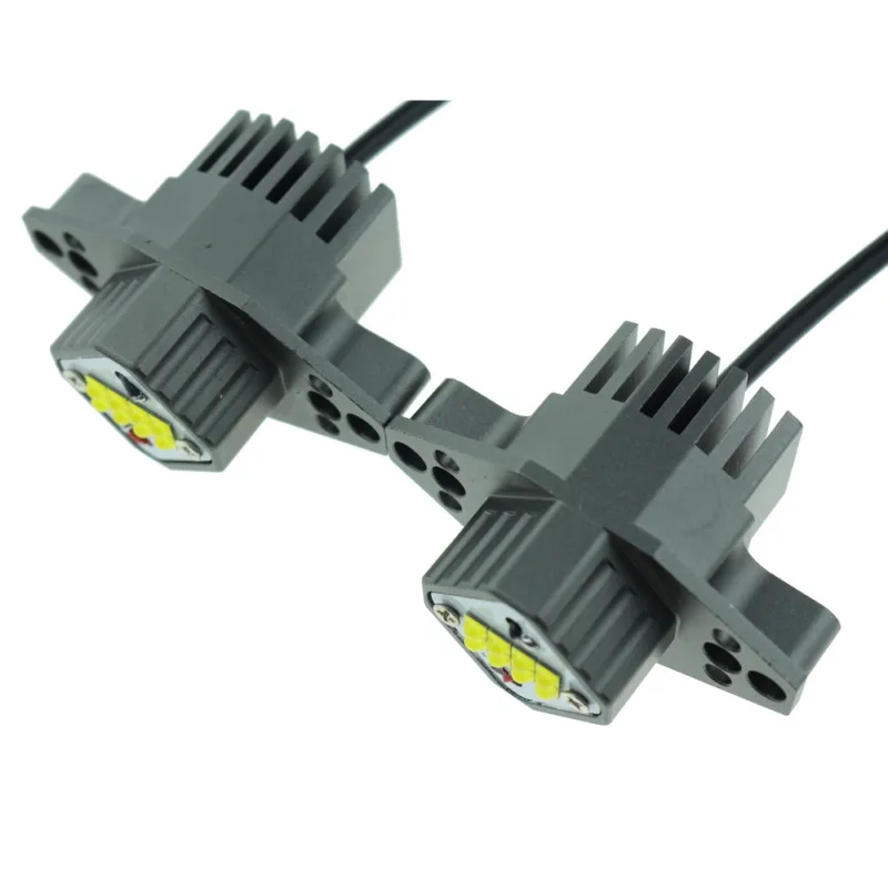 

6000-6500K Angel Eye Lights 8-LED Car Dustproof Halo Ring Set Waterproof 2000LM Auto