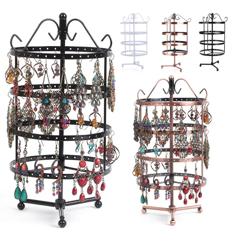 

Sturdy Jewelry Rack Banquet Party 4th Floor Durable Jewelry Display Stand Store Bathroom 144 Hole Bedroom Family