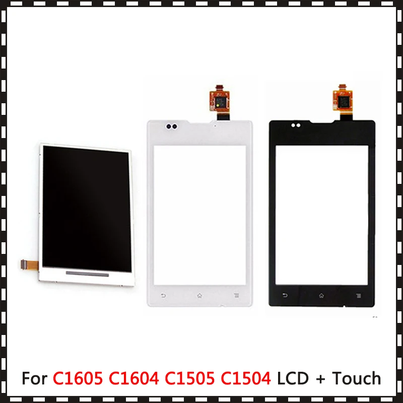 Новый высококачественный 4 0 дюйма для Sony Xperia E Dual C1605 C1604 C1505 C1504 ЖК-дисплей с