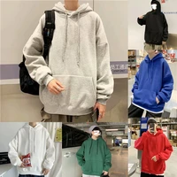 oversized 7 colors sweatshirts autumn mens solid hooded mens 2020 cotton thicken warm hoodies men autumn fashion tops