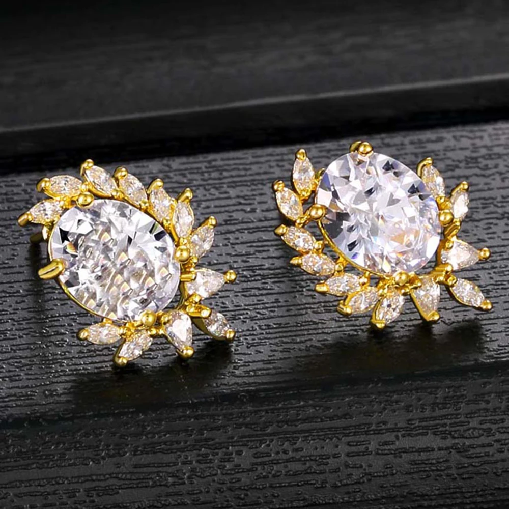 Популярные модные новые дизайнерские серьги гвоздики геометрической формы