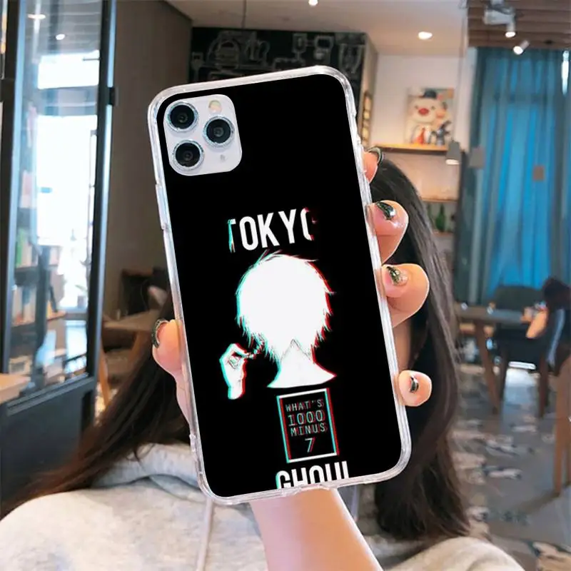

Tokyo Ghoul Cool Japanese Anime Phone Case Transparent for iPhone 6 7 8 11 12 s mini pro X XS XR MAX Plus cover funda shell