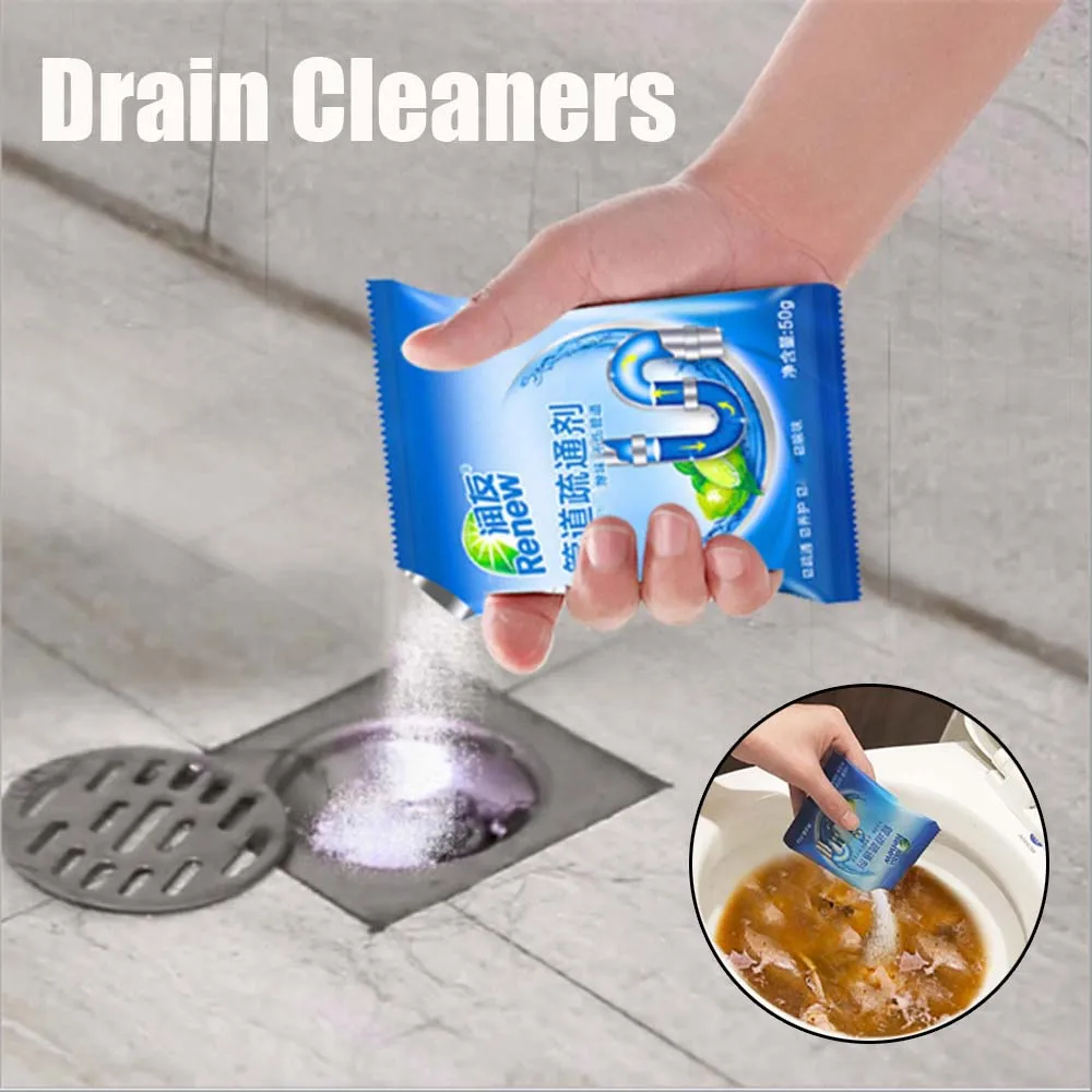 

1 Pc Pipe Cleaner Strong Drain Cleaners Pipe Dredging Agent Kitchen Water Toilet Cleaning Tool Deodorant Chemicals Drain Cleaner