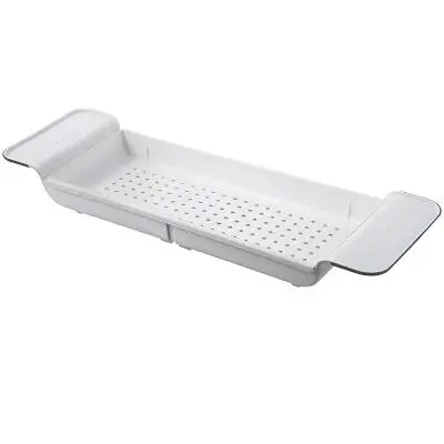 Лоток раздвижной для ванной Bath Tray белый | Дом и сад