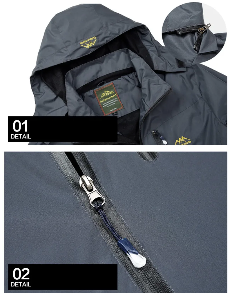 Мужская и Женская куртка для походов весенне осеннее пальто с капюшоном