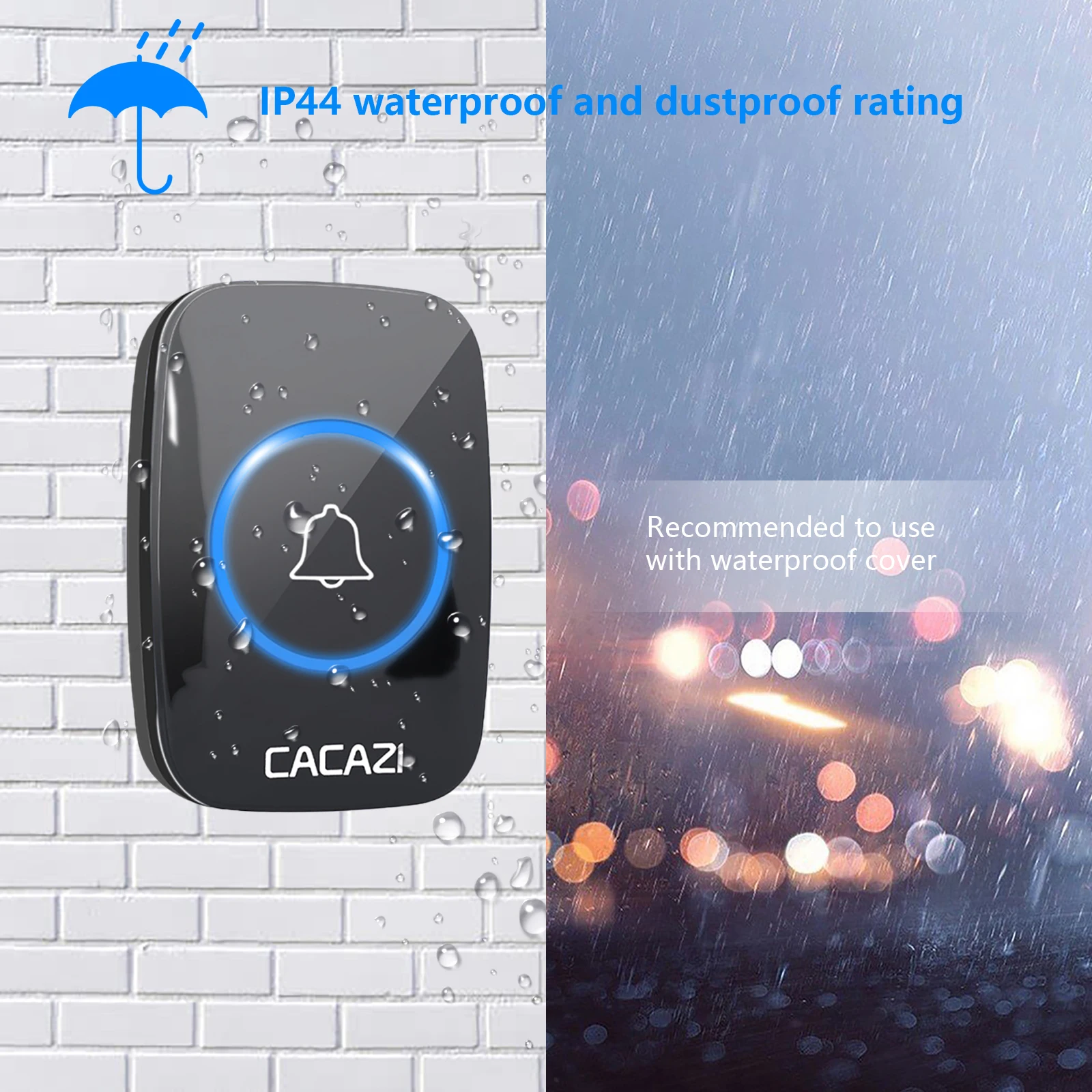 

Умный дверной звонок с дистанционным управлением и водонепроницаемостью до 300 м