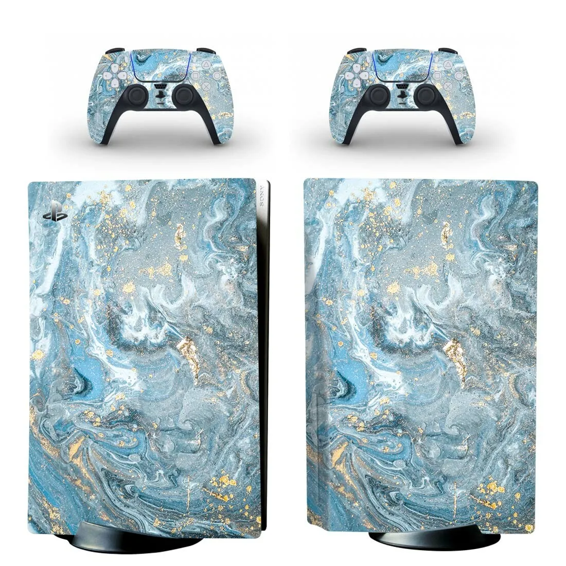 

Marble Stone PS5 Disc Skin Sticker Cover for Playstation 5 Console & 2 Controllers Decal Vinyl Protective Disk Skins